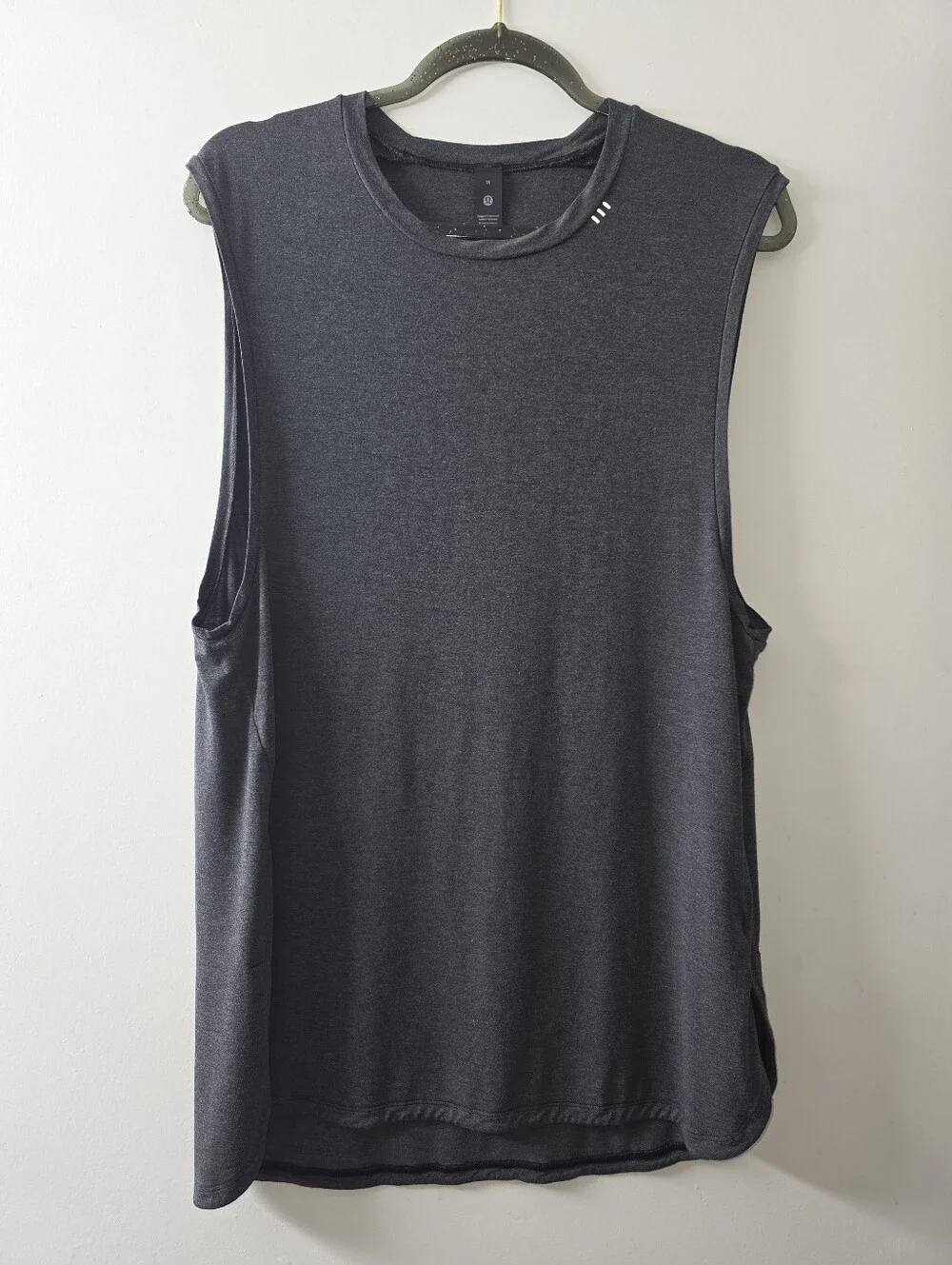 Lululemon Athletica Charcoal Oversized Split Hem Tunic Tank Size M